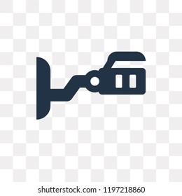 Cctv vector icon isolated on transparent background, Cctv transparency concept can be used web and mobile