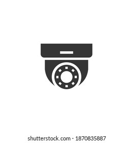 CCTV Vector Icon Isolated on Black and White Vector Graphic