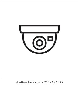 cctv vector icon line template