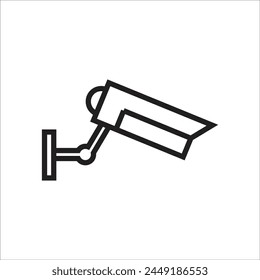 Plantilla de línea de iconos de Vector cctv