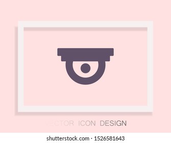 CCTV Vector icon . Lorem Ipsum Illustration design