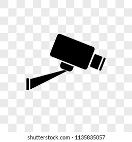 Cctv vector icon on transparent background, Cctv icon
