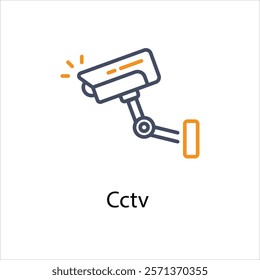 Cctv Vector icon stock illustration