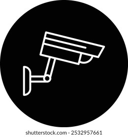 Ícone Detalhado De Ilustração De Vetor Cctv