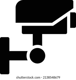 CCTV vector illustration isolated on a transparent background. glyph vector icons for concept or web graphics.