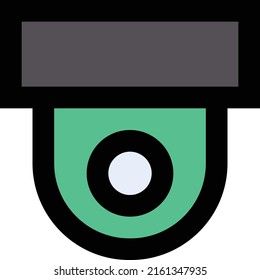CCTV Vector illustration on a transparent background.Premium quality symmbols.Stroke vector icons for concept and graphic design.