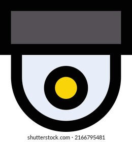 CCTV Vector illustration on a transparent background.Premium quality symmbols.Stroke vector icon for concept and graphic design.
