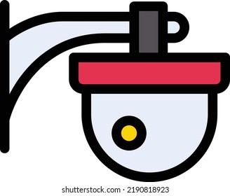 CCTV Vector illustration on a transparent background.Premium quality symmbols.Stroke vector icons for concept and graphic design. 