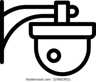 CCTV Vector illustration on a transparent background.Premium quality symmbols.Stroke vector icons for concept and graphic design. 