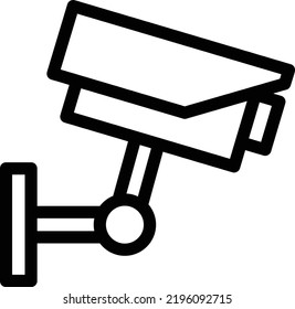 CCTV Vector illustration on a transparent background. Premium quality symmbols. Thin line vector icons for concept and graphic design. 

