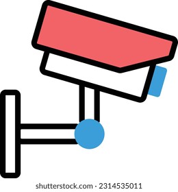 cctv Vector illustration on a transparent background. Premium quality symmbols. Line Color vector icons for concept and graphic design. - Powered by Shutterstock - Get 15% off with code: PIKWIZARD15