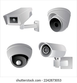 CCTV vector illustration. security camera design. digital monitoring sign and symbol.