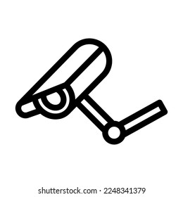 Cctv Vector Line Icon Design