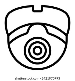 Cctv Vector Line Icon Design