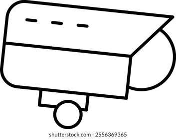 CCTV Vector Line Icon Design