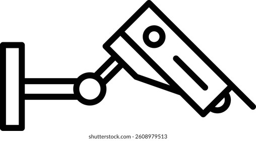 Cctv Vector Line Icon Design