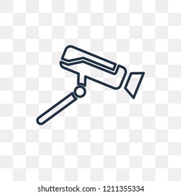 Cctv vector outline icon isolated on transparent background, high quality linear Cctv transparency concept can be used web and mobile