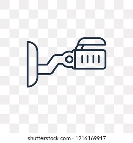 Cctv vector outline icon isolated on transparent background, high quality linear Cctv transparency concept can be used web and mobile