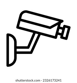 CCTV Vector Thick Line Icon For Personal And Commercial Use.
