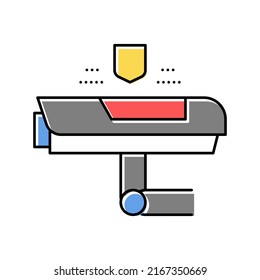 vector de icono de color de cámara de vídeo cctv. señal de cámara de video cctv. ilustración de símbolo aislado