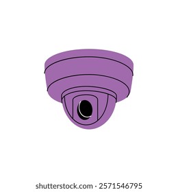 CCTV video camera. Security surveillance system. Vector illustration