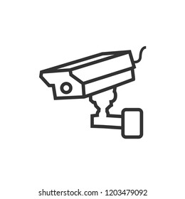 CCTV video surveillance graphic design element vector