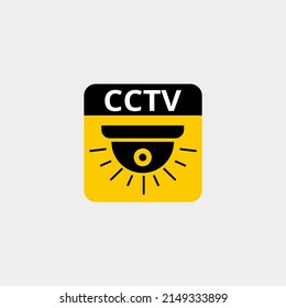 CCTV-Warngrafik-Design. CCTV-Aufkleberwarnung
