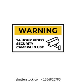 Notice Area Under Surveillance Signage Printable Stock Illustration ...