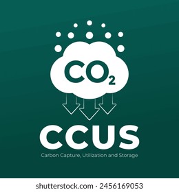 CCUS, Carbon Capture, Utilization and Storage vector