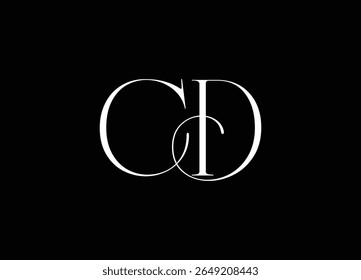 CD, Abstract Letters Logo Monogram