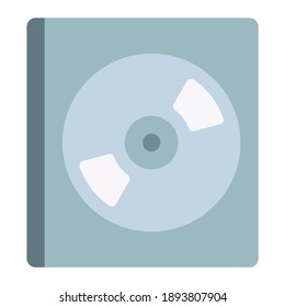 Cd Album Using Soft Color And Flat Style