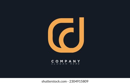 CD Alphabet letters Initials Monogram logo DC, C and D