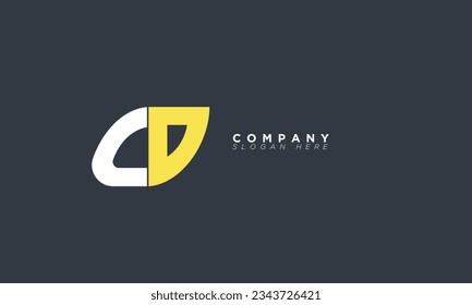 CD Alphabet letters Initials Monogram logo DC, C and D