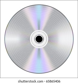 CD with binary code, vector