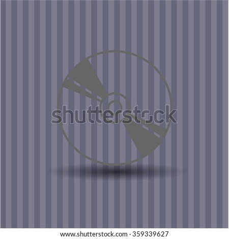 CD or Blu Ray disc icon vector illustration