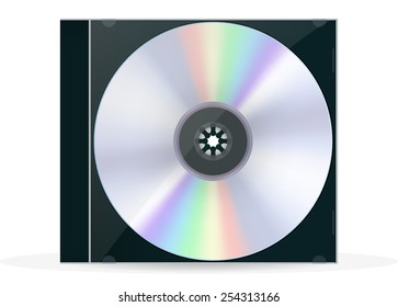 Cd Box Compact Disc Vector Drawing Stock Vector (Royalty Free ...