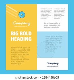 CD Business Company Poster Template. with place for text and images. vector background
