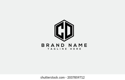 CD c d modern creative alphabet letter logo icon template 