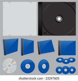 CD case and disc icons