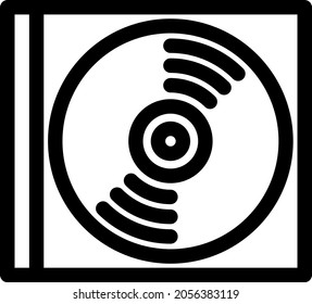 CD in a case Vector illustration