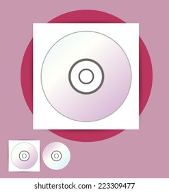 CD Case, vector  illustration