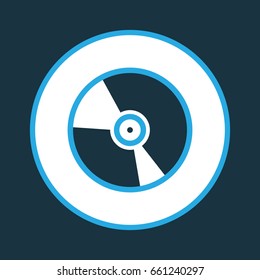 Cd Colorful Icon Symbol. Premium Quality Isolated Vinyl Element In Trendy Style.