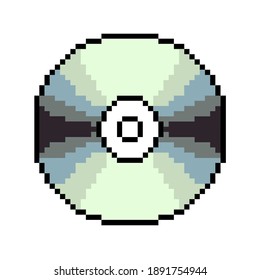 CD Compac Disc in 8bit Pixel Art Style