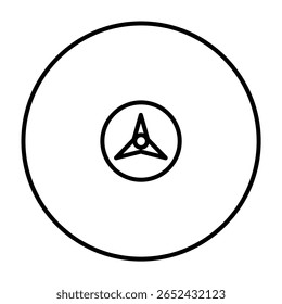 Vetor de sinal de ícone de CD compacto