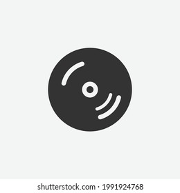 Cd, compact disk Isolated Vector Icon