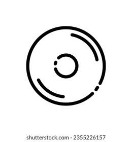CD - Computer and Web related  Icon - Outline EPS Vector