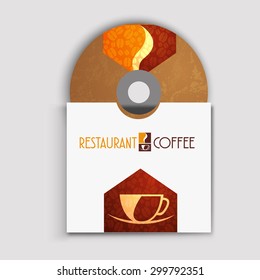 CD cover art corporate identity Menu Restaurant