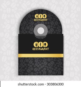 CD cover art corporate identity Menu Restaurant Background coffee beans