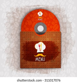 CD cover art corporate identity Menu Restaurant Background coffee 