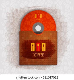 CD cover art corporate identity Menu Restaurant Background coffee 